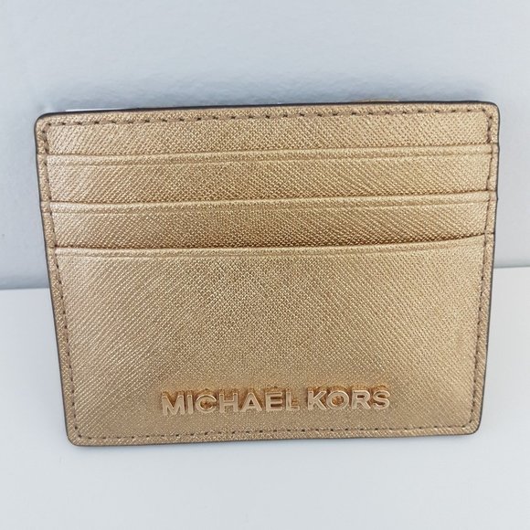Michael Kors Leather Card Holder - Jet Set Travel - Picture 2 of 3